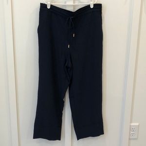 Draper James Navy Drawstring Pants